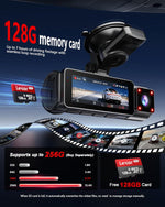 Dash Cam 3 Canales 4K GPS WiFi 128GB (USADO)
