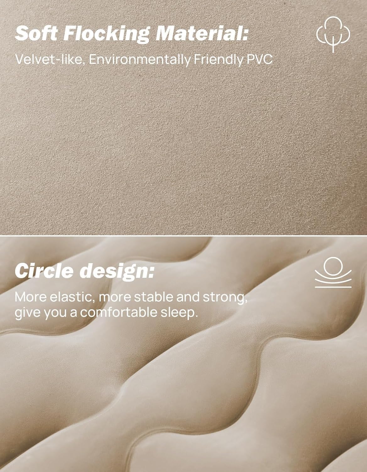 JOYTUTUS - Colchón inflable para SUV,cama de camping con bomba de aire.