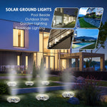 19 Luces Solares Para Exteriores Impermeables Blanco Frio (USADO)