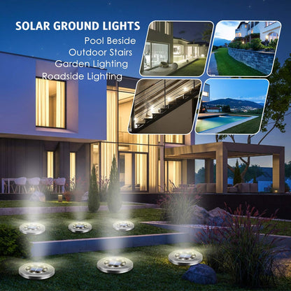 19 Luces Solares Para Exteriores Impermeables Blanco Frio (USADO)
