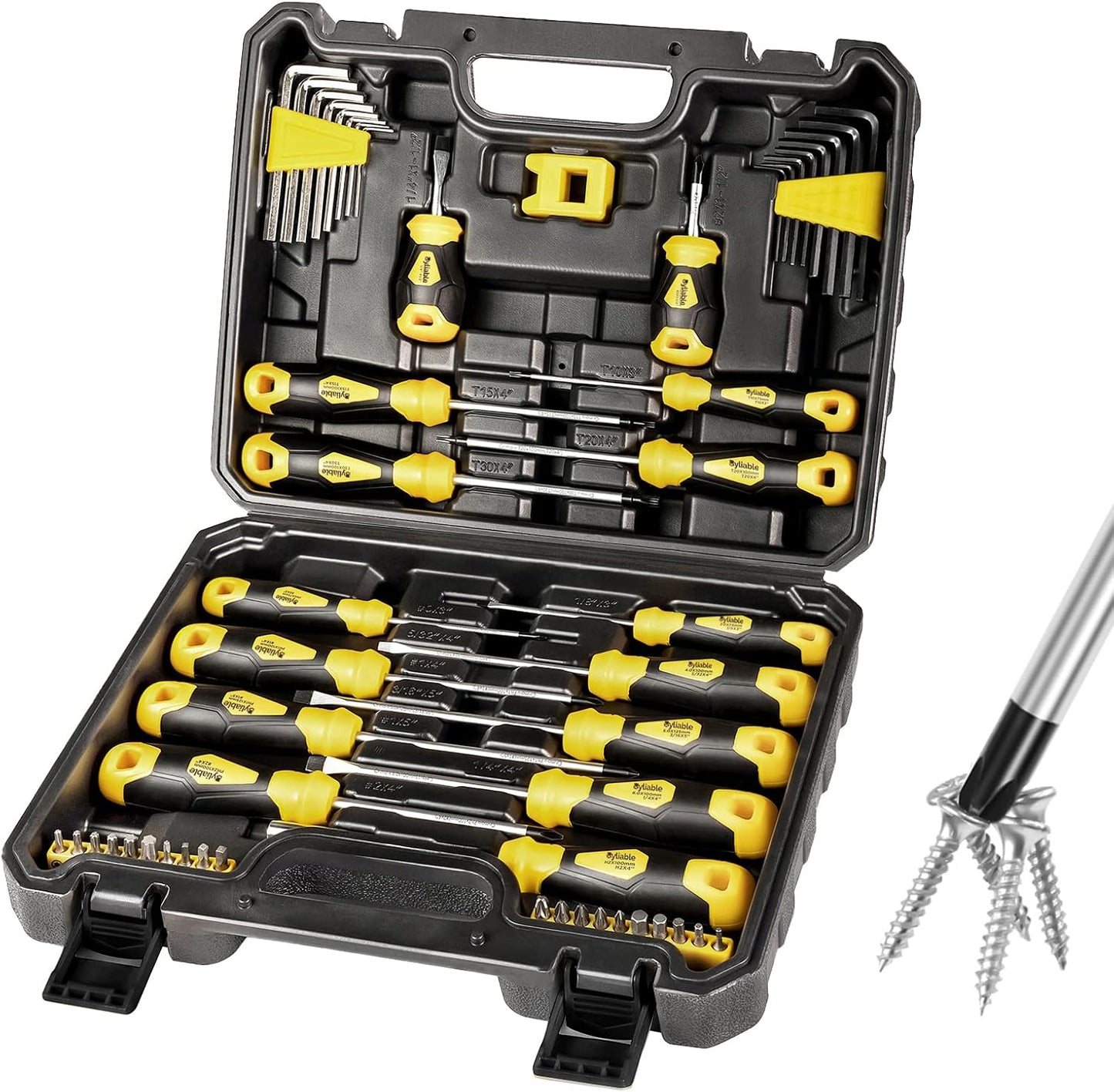 Juego de destornilladores magnéticos, 51 Pcs. (DETALLE).