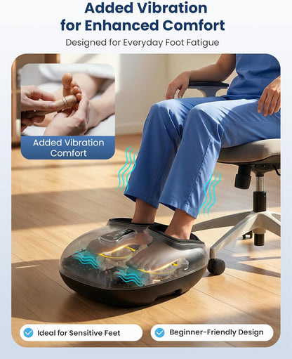 Masajeador de pies con calor, compresión y vibración, Comfier.