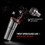 Coctelera Lexenic premium de 24Oz, 304-18/8 Acero Inoxidable, Lavatrastes.
