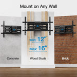 Soporte de pared para TV de 37-75 pulgadas de hasta 125 libras, PILFK1 PIPISEHL