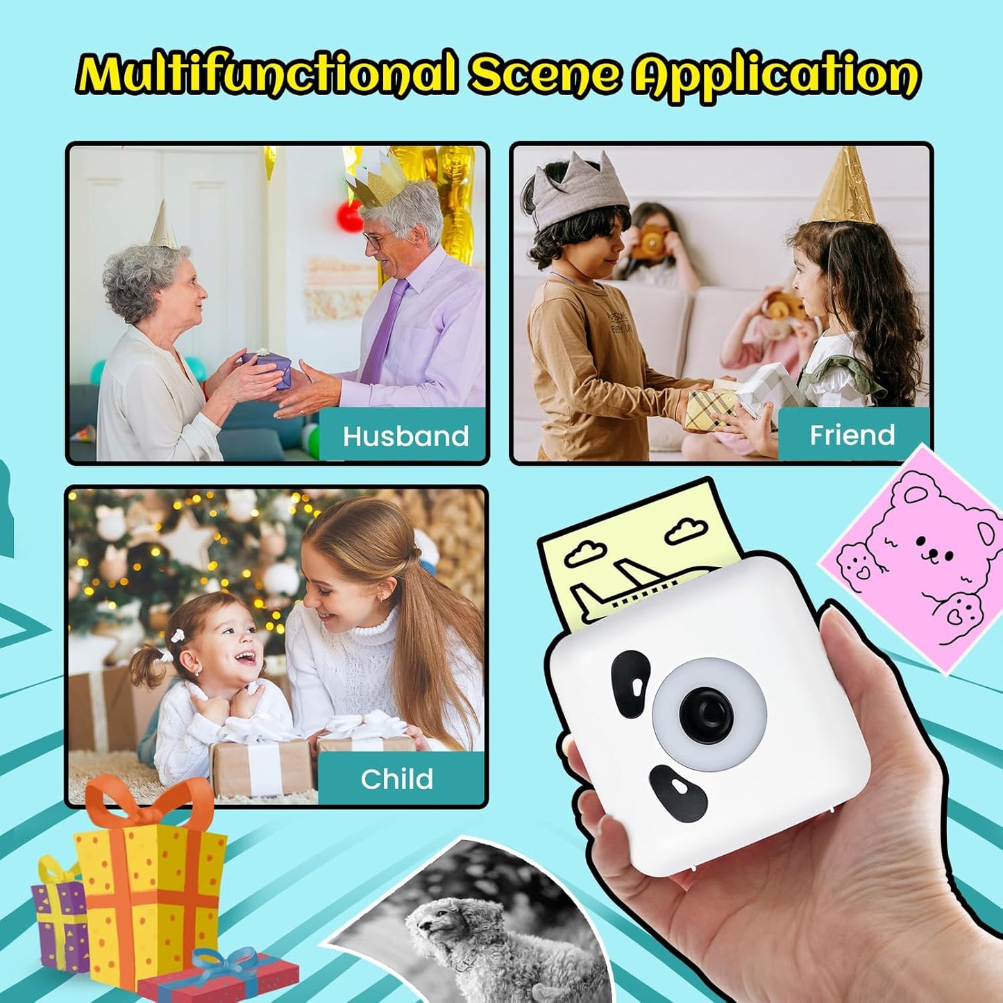 Vretti Mini impresora térmica portátil de bolsillo.