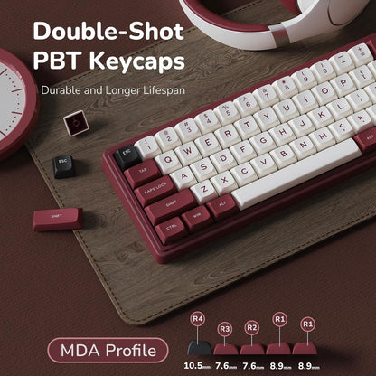 Teclado Mecánico RK Royal Kludge R65 RGB Rojo