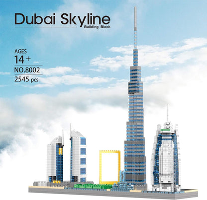 Juego de micro bloques de construcción, Dubai Skyline, 14 años.