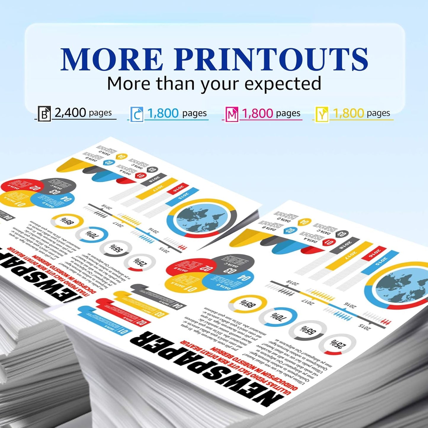 Cartucho de tóner Compatible con Canon 131, 131 A/X, 5pcs.