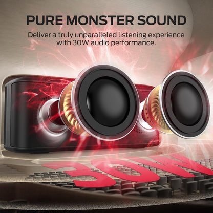 Monster Shock Plus - Altavoz Bluetooth con Sonido Estéreo.