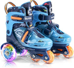 Patines 4 Ruedas SULIFEEL Ajustables Para Niños Con Luces TALLA XS