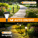 Paquete de 10 luces solares para exteriores, impermeables.