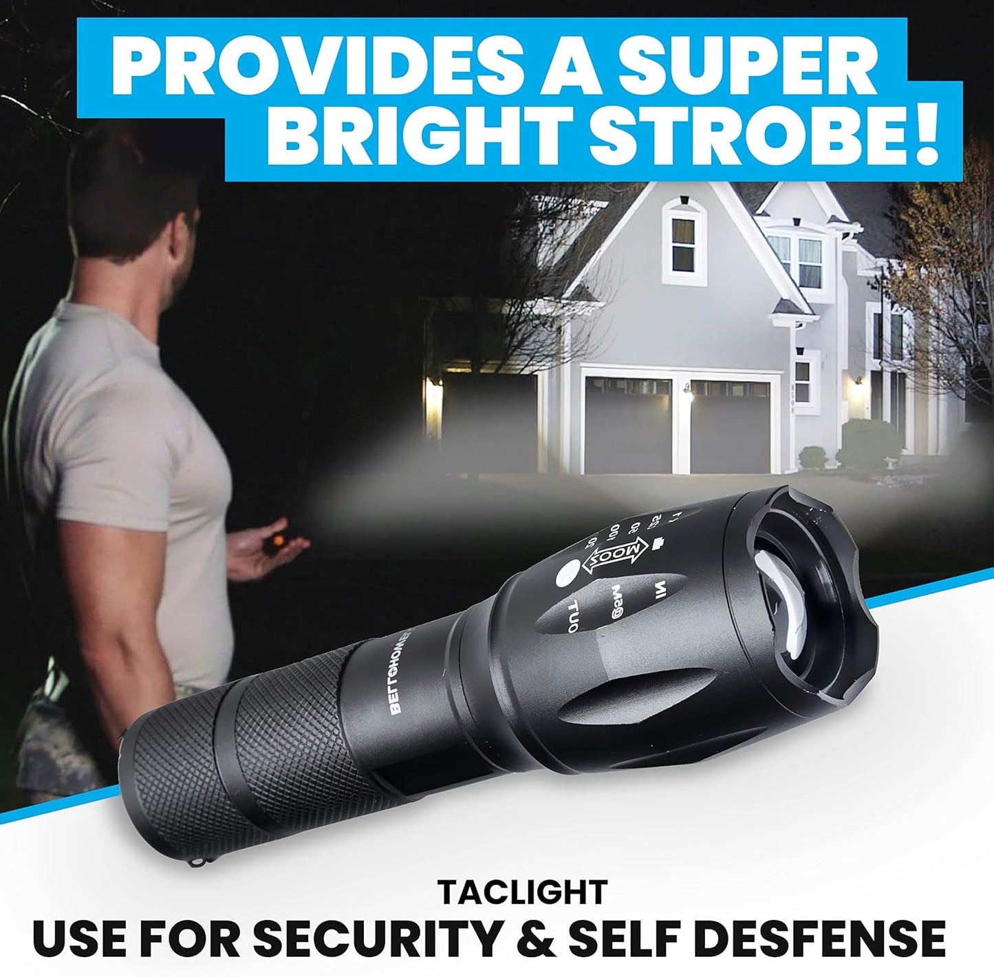 Linternas tácticas TacLight paquete de 3 impermeables