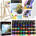 Kit de Pinturas Acrílicas en Lienzo, Nicpro de 80 pcs, 36ML.
