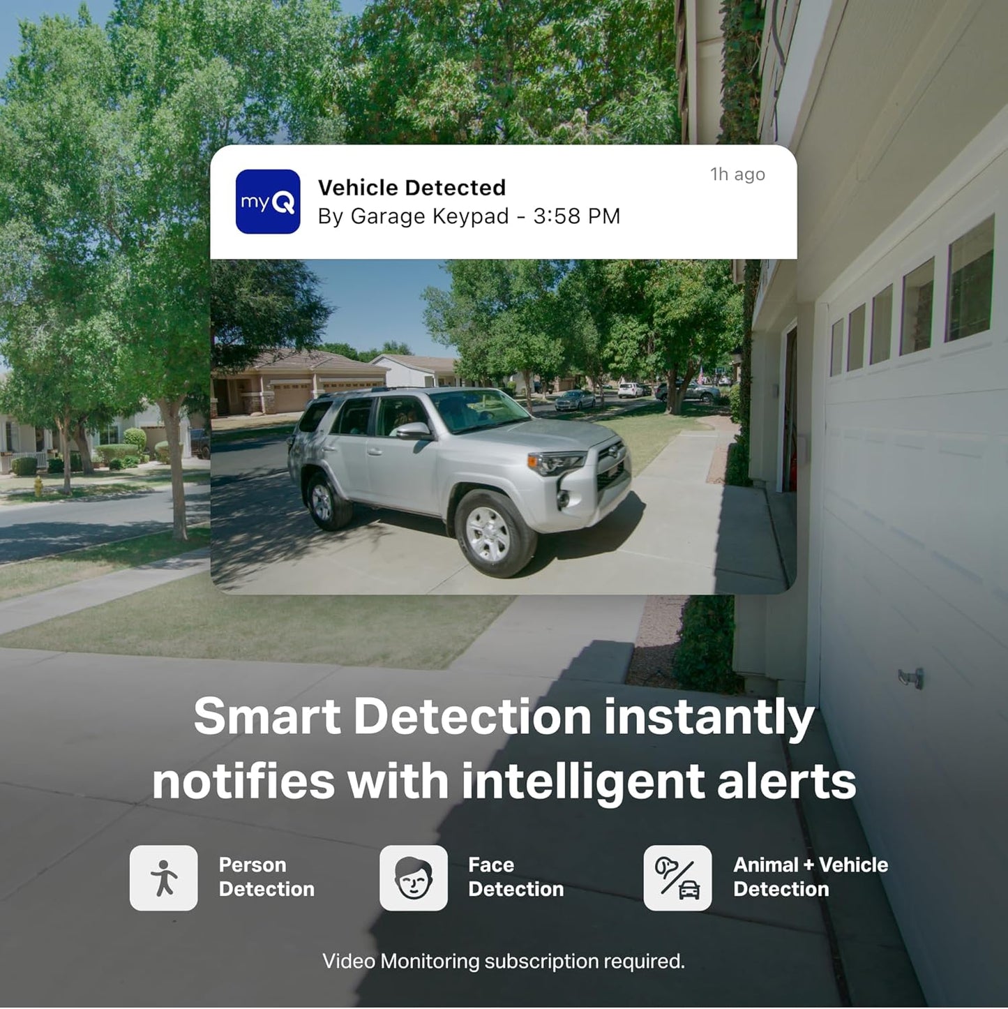 CHAMBERLAIN myQ Smart Garage Door,teclado de video con camara.