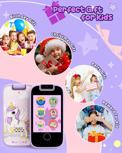 Teléfono para niñas cámara dual y juegos (USADO)