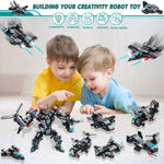 Bloques de construcción de 2 robots gigantes de combate 1150 pcs