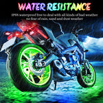 Kit de 12 luces LED para motocicleta, impermeables con control.