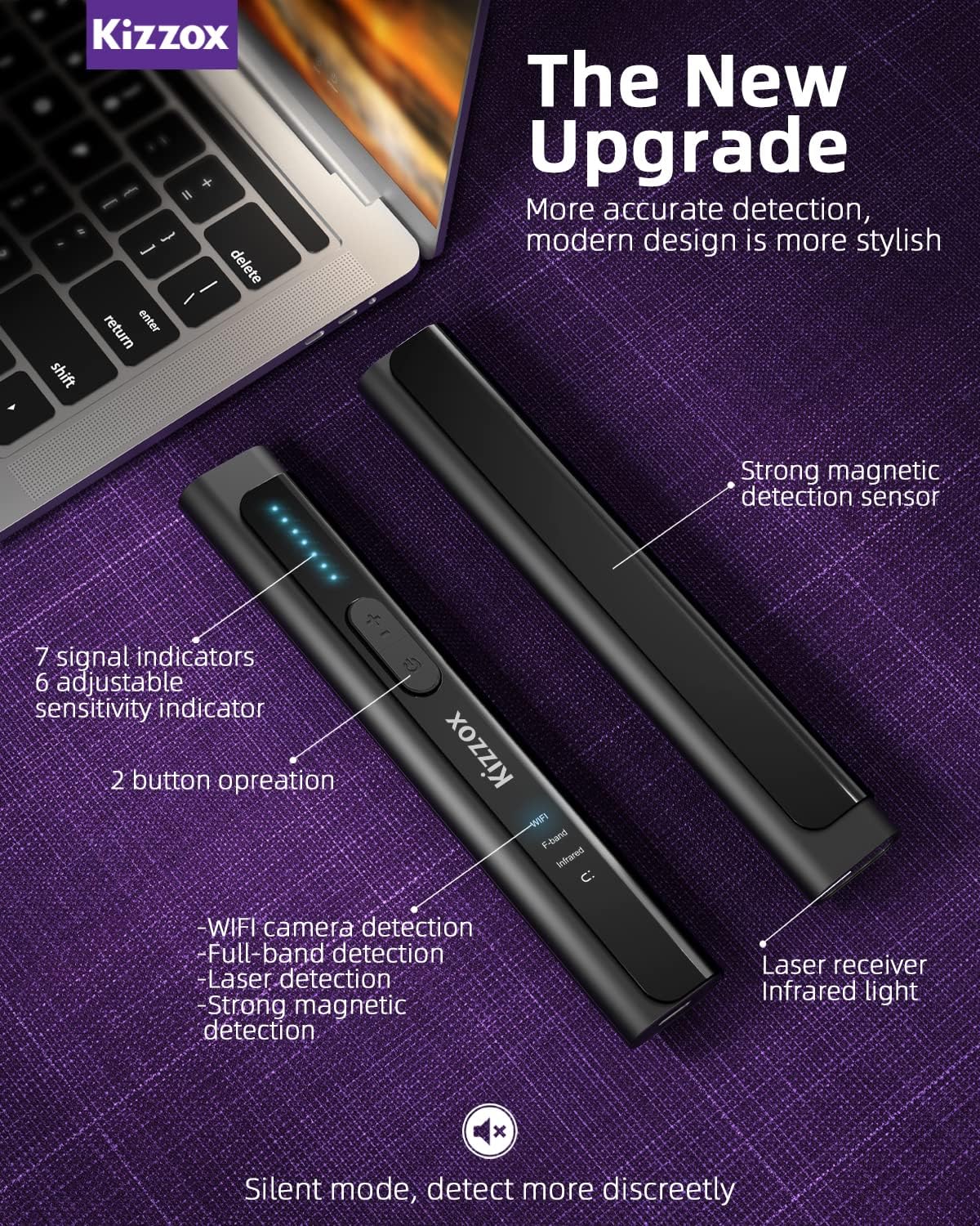 K16 Pro Detectores de cámara oculta,señal magnética.