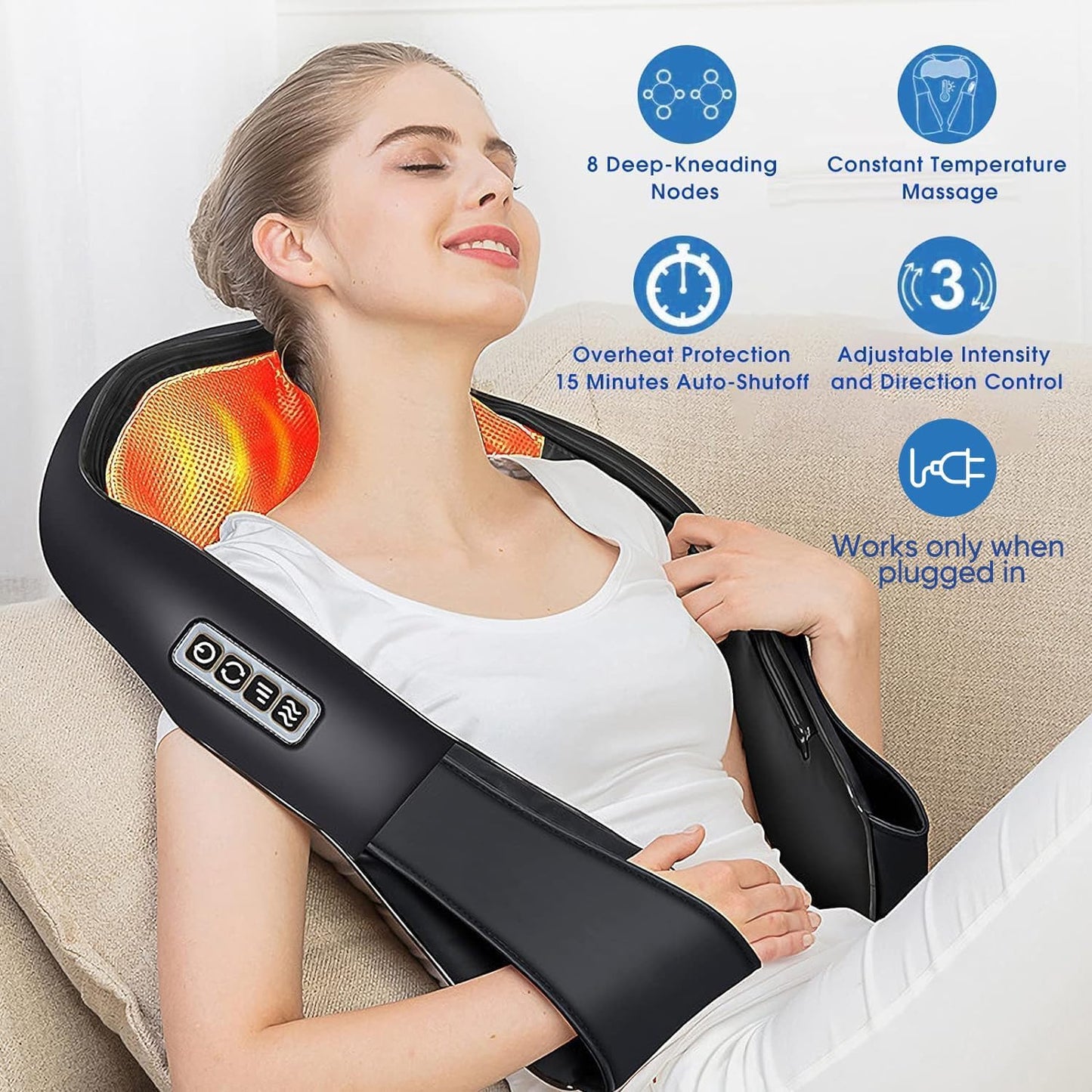 AERLANG Masajeador de cuello, para dolor muscular y la fatiga.