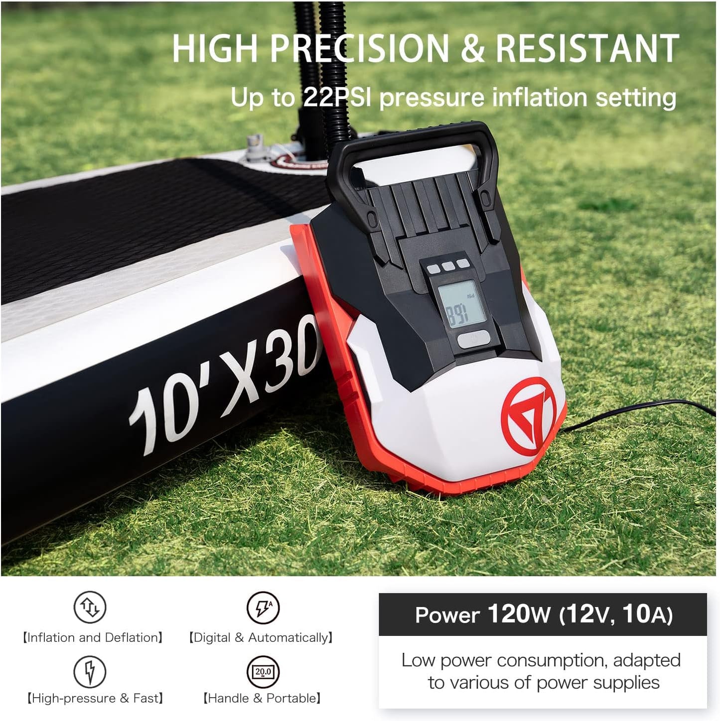 Bomba eléctrica de aire SUP para inflador y desinflador AILCION