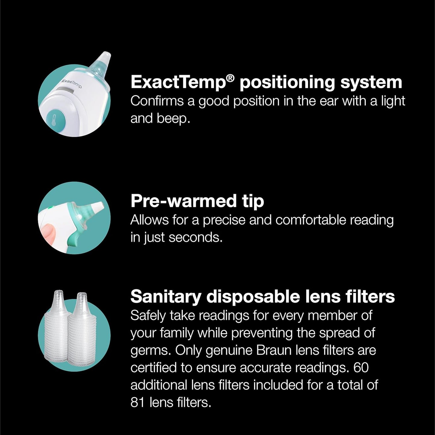 Braun Thermoscan 6, Termómetro Digital De Oído,