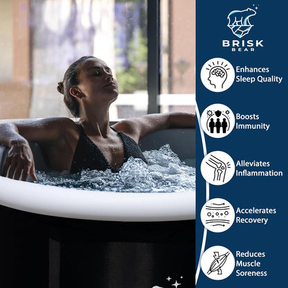 Bañera de hielo para atletas, recuperación Muscular, Brisk Bear XL.