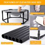 Cama elevada para perros o gatos pequeños, malla lavable y transpirable.