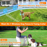 Sistema de cercado inalámbrico para perros, con collar USADO