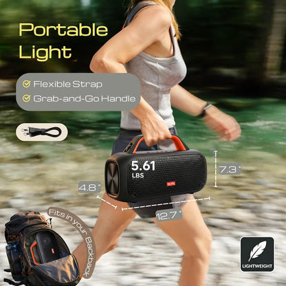 Altavoz DOSS Extreme Boom, Bluetooth con sonido potente de 60 W
