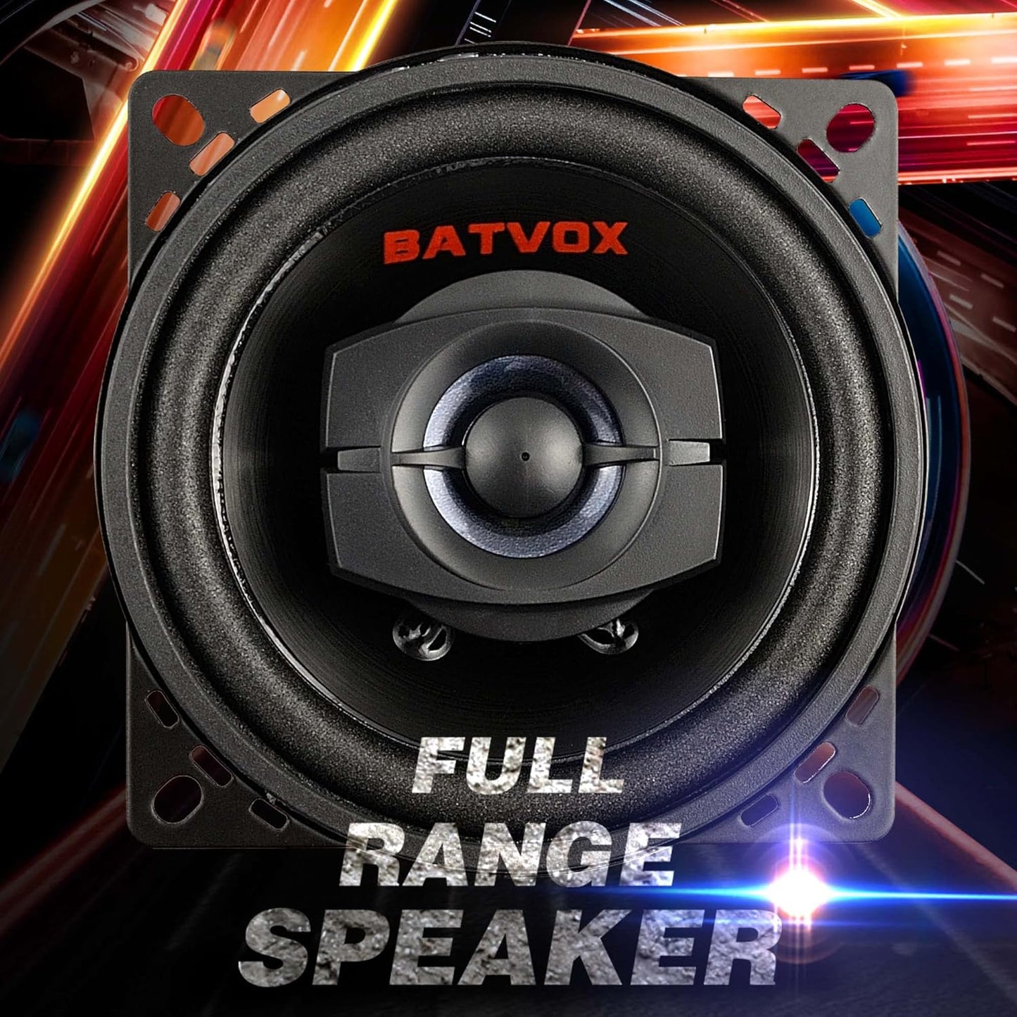 Altavoces coaxiales para audio de coche, con parrilla extraíble.