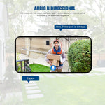 Timbre con Cámara, Inalámbrico con WiFi, Impermeable IPX65.