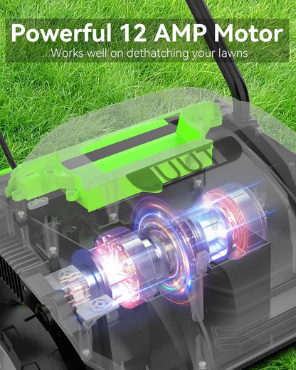 UUT Escarificador Eléctrico 2 En 1 13" Con Bolsa 30L