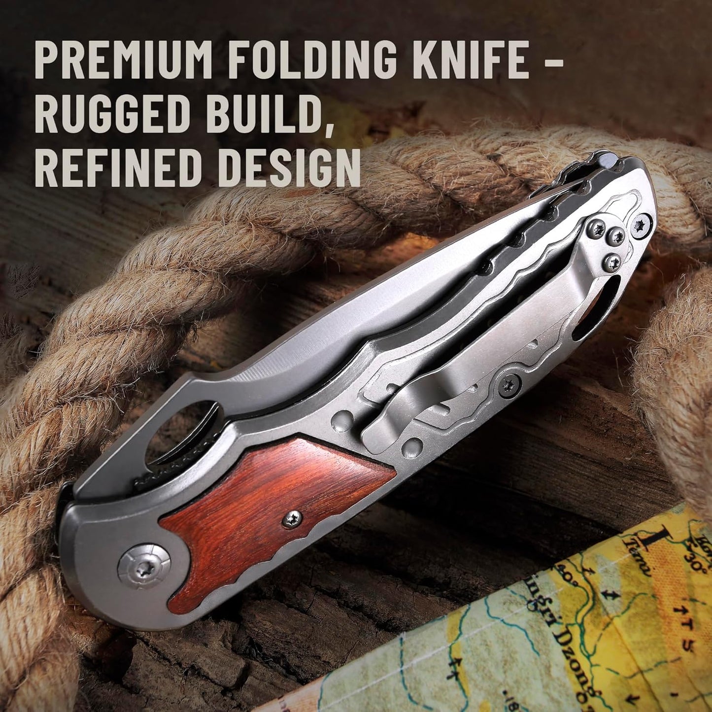 Navaja Grand Way de bolsillo hoja plegable afilada