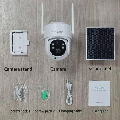 Cámara Seguridad Solar Inalámbrica 2K Exterior Wifi