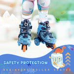 Patines 4 Ruedas SULIFEEL Ajustables Para Niños Con Luces TALLA XS