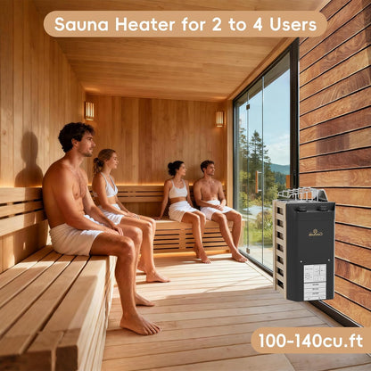 Calentador Eléctrico Para Sauna 3KW 110V Plug And Play USADO sin parrilla