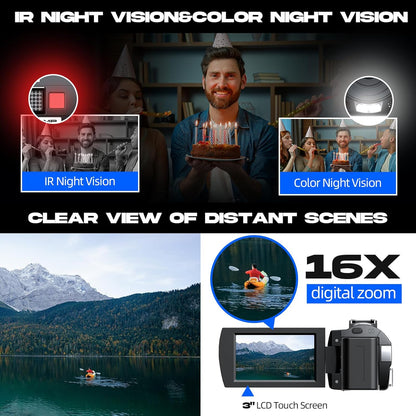Videocámara de Cámara De Video 5K.