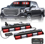 Xridonsen Luces Estroboscópicas Emergencia 2-en-1 ROJO Y BLANCO USADAS