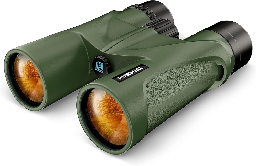Binoculares HD de 10 x 42, de alta potencia, lente BAK-4 FMC.