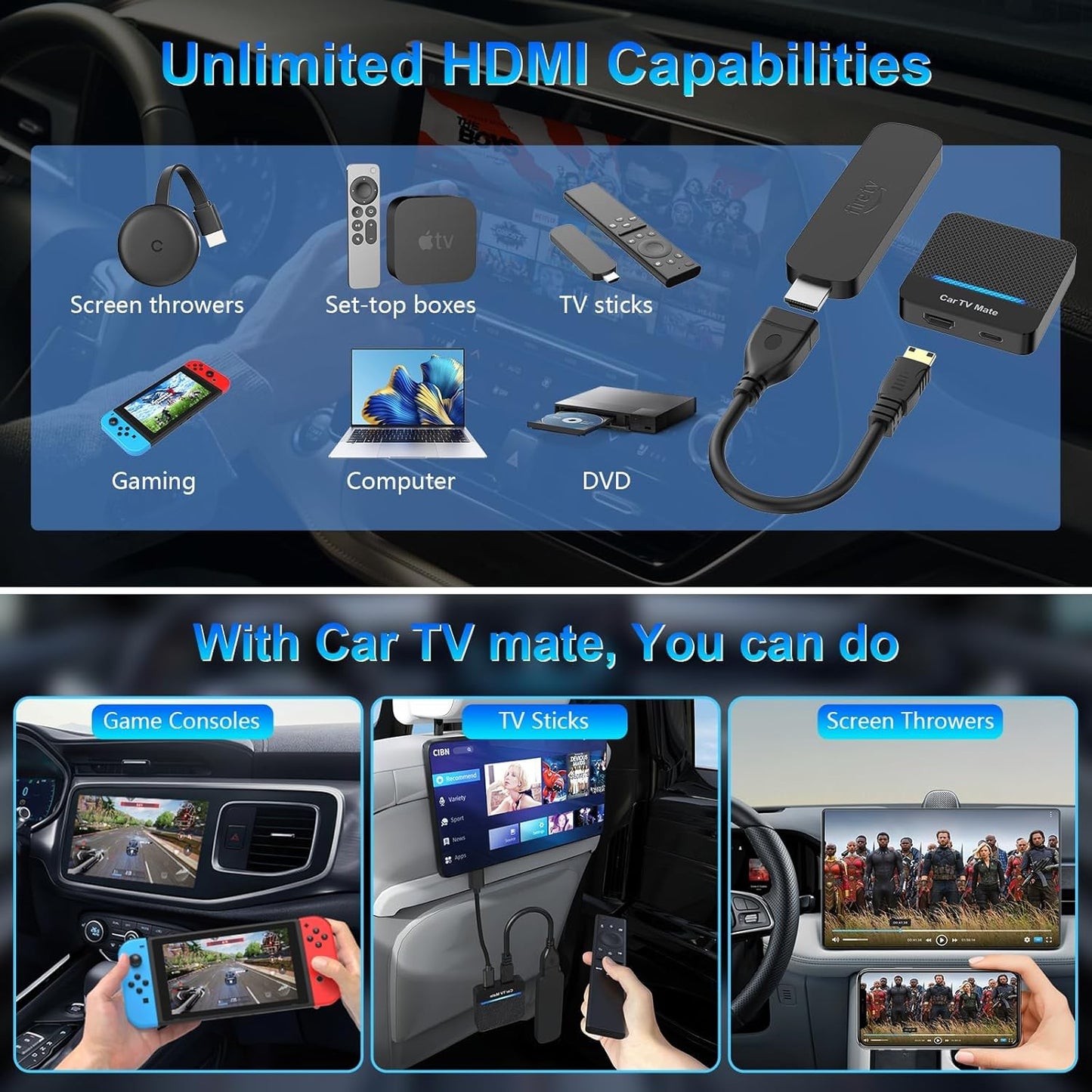 Car TV Mate Pro 2025 inalámbrico OEM