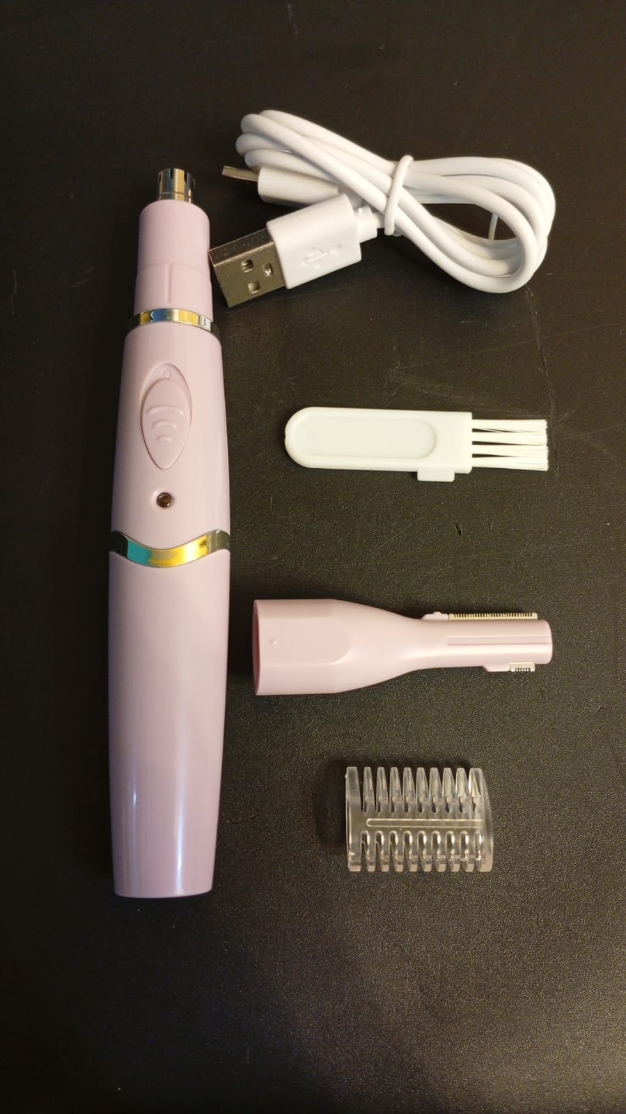 Recortadora de pelo, cara y nariz para mujeres, recargable.