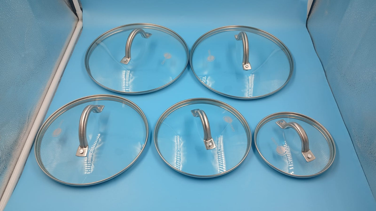 Juego de sartenes de cocina antiadherentes, 12 piezas, (DETALLE).