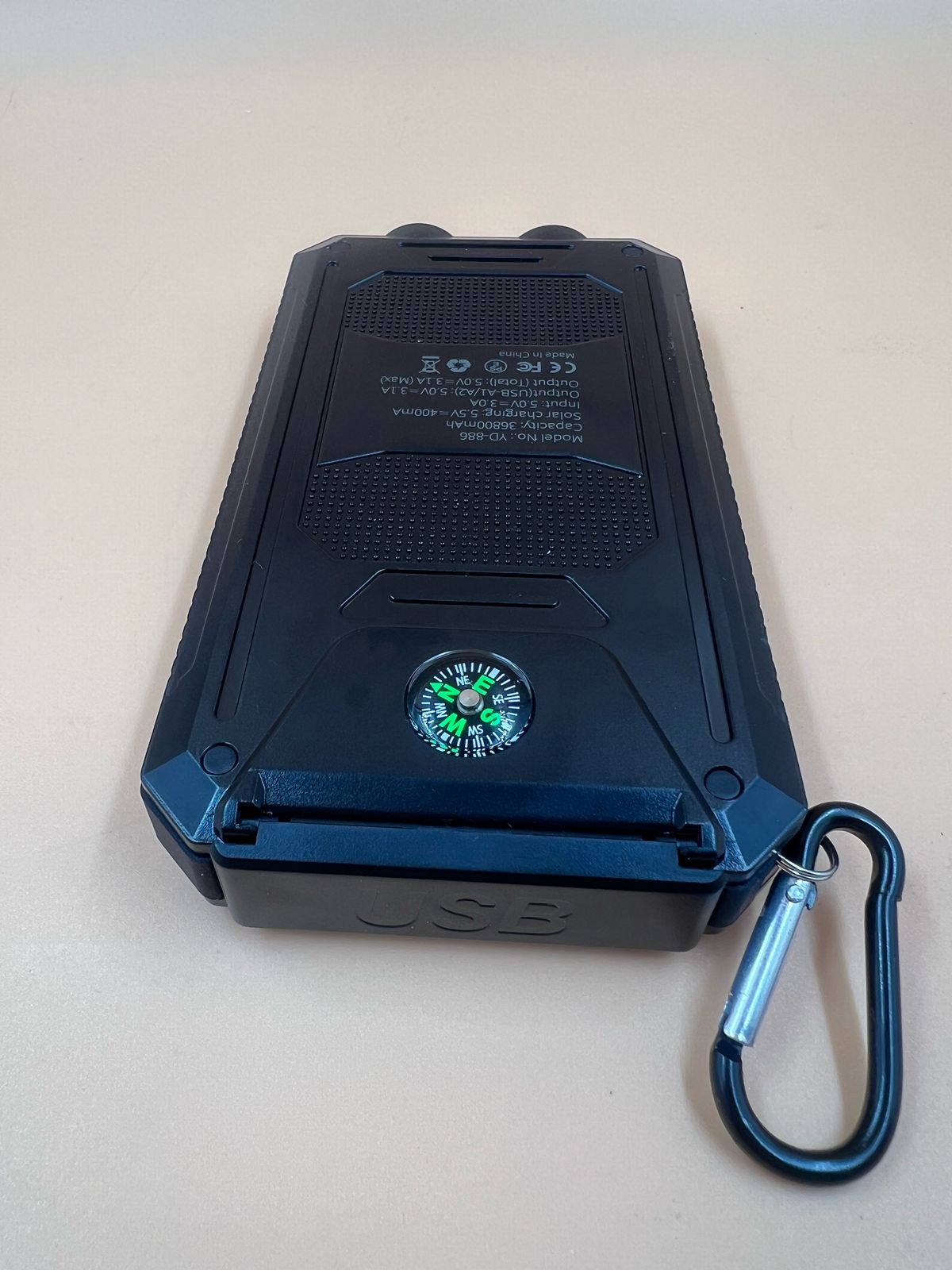 Banco de energía solar portátil de 36800 mAh