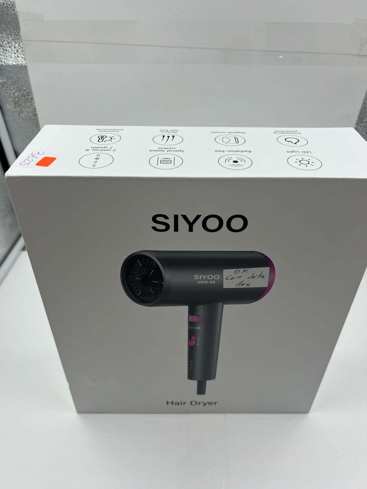 SIYOO HDR-06 Secador de pelo profesional con detalle openbox