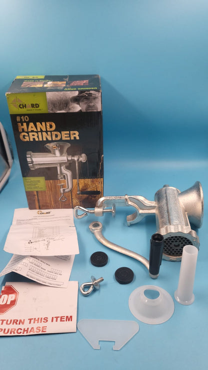 Molinillo Manual Chard HG-10 #10 Hierro Fundido Plata