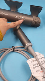 Secador de pelo con difusor, iónico de mango plegable SKANWEN