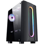 Gabinete Eagle Warrior Loop RGB, Cristal Templado, ATX, Micro ATX