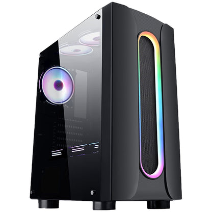 Gabinete Eagle Warrior Loop RGB, Cristal Templado, ATX, Micro ATX