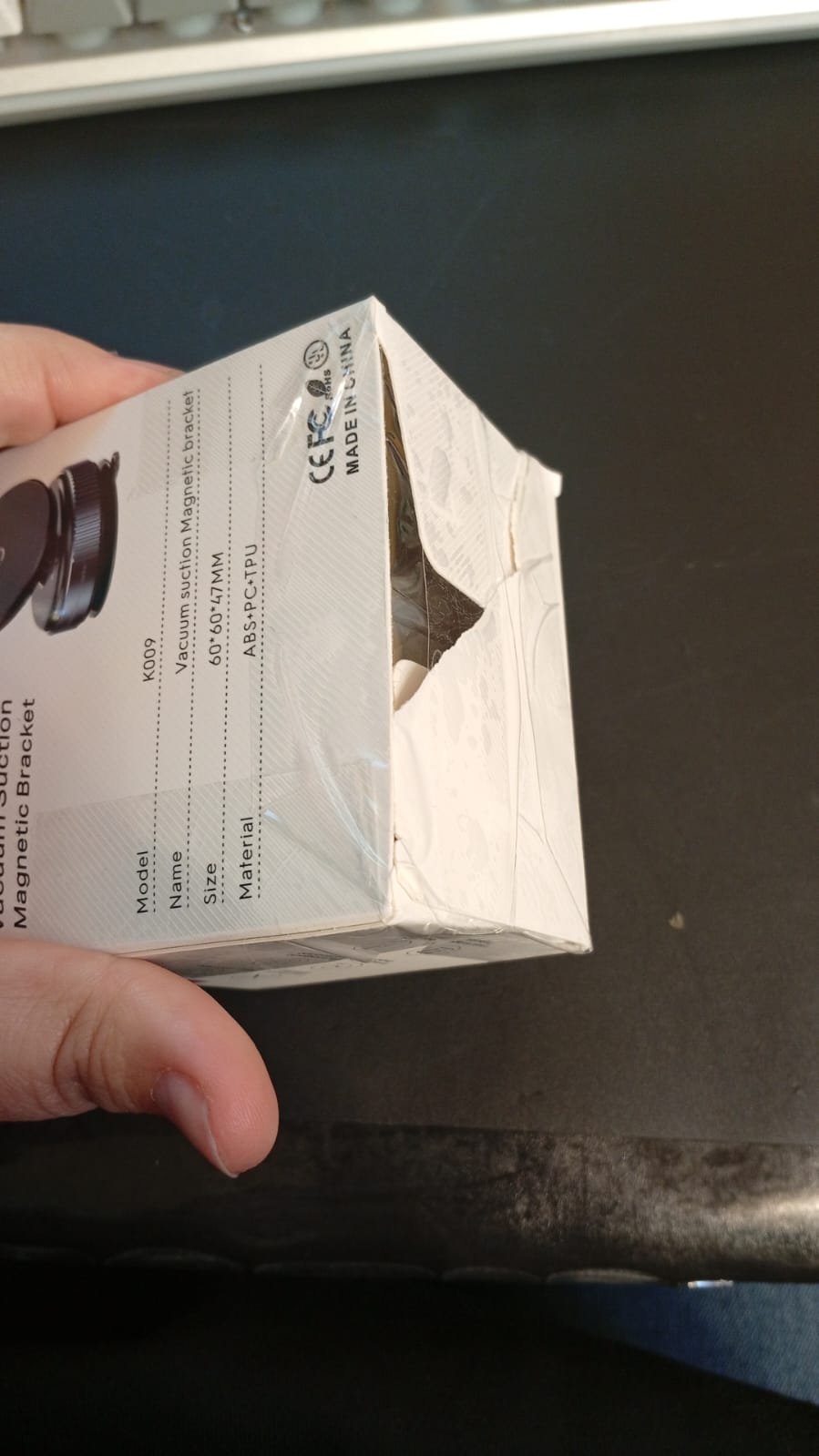 Soporte magnético para teléfono, Absorción al Vacío, (USADO).