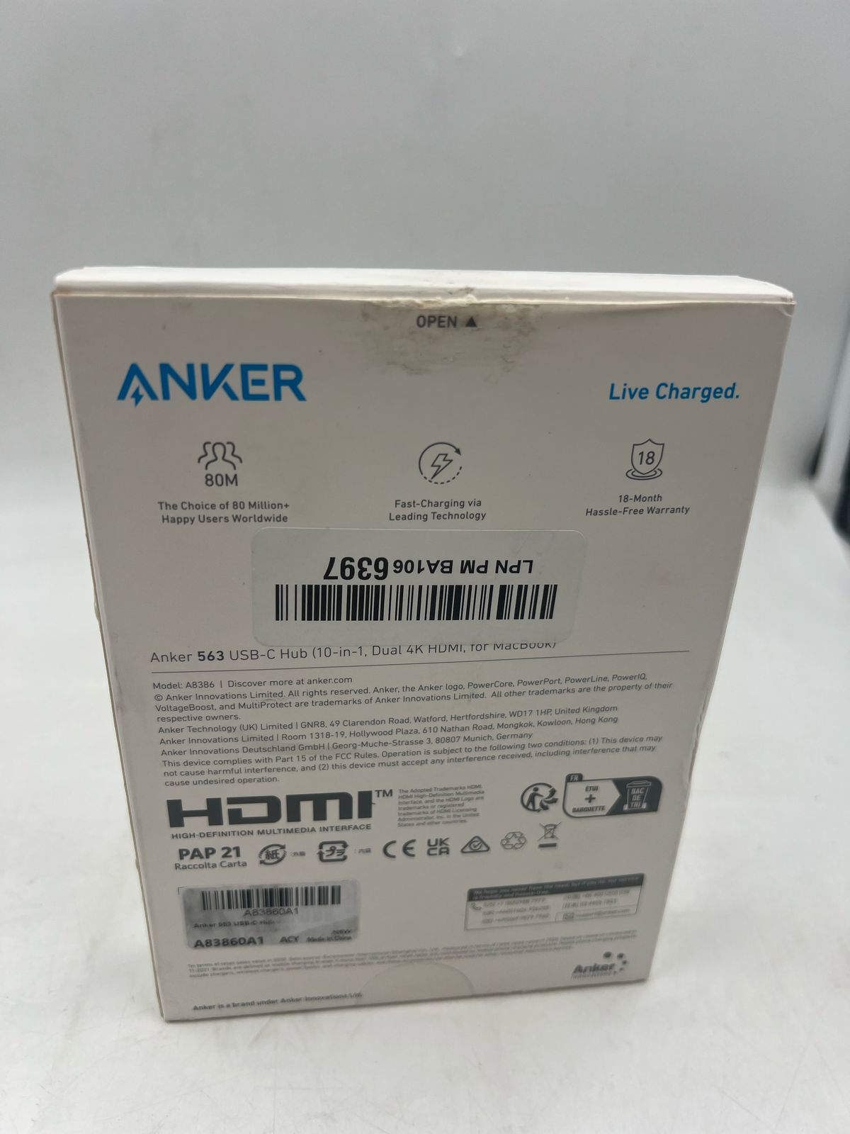Anker 563 Concentrador USB-C (10 en 1, HDMI 4K dual)